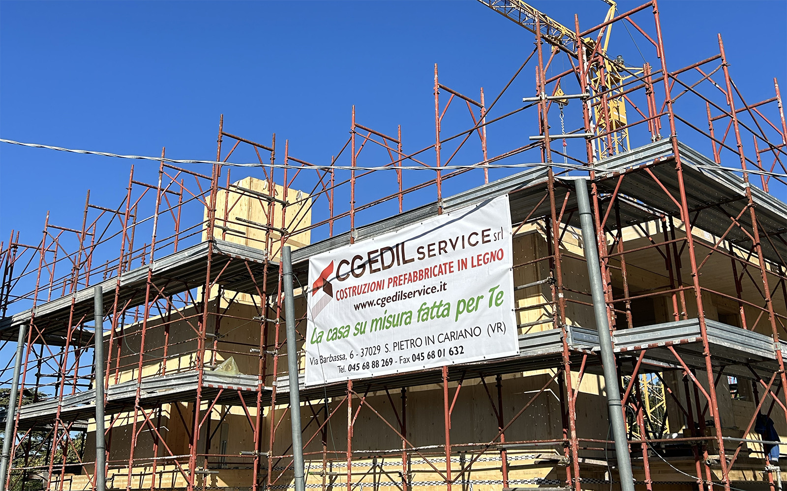 A Multi-Storey building in Peschiera del Garda made from CLT panels